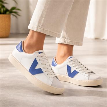Victoria Berlin V Laced Two Tone Trainer - Royal